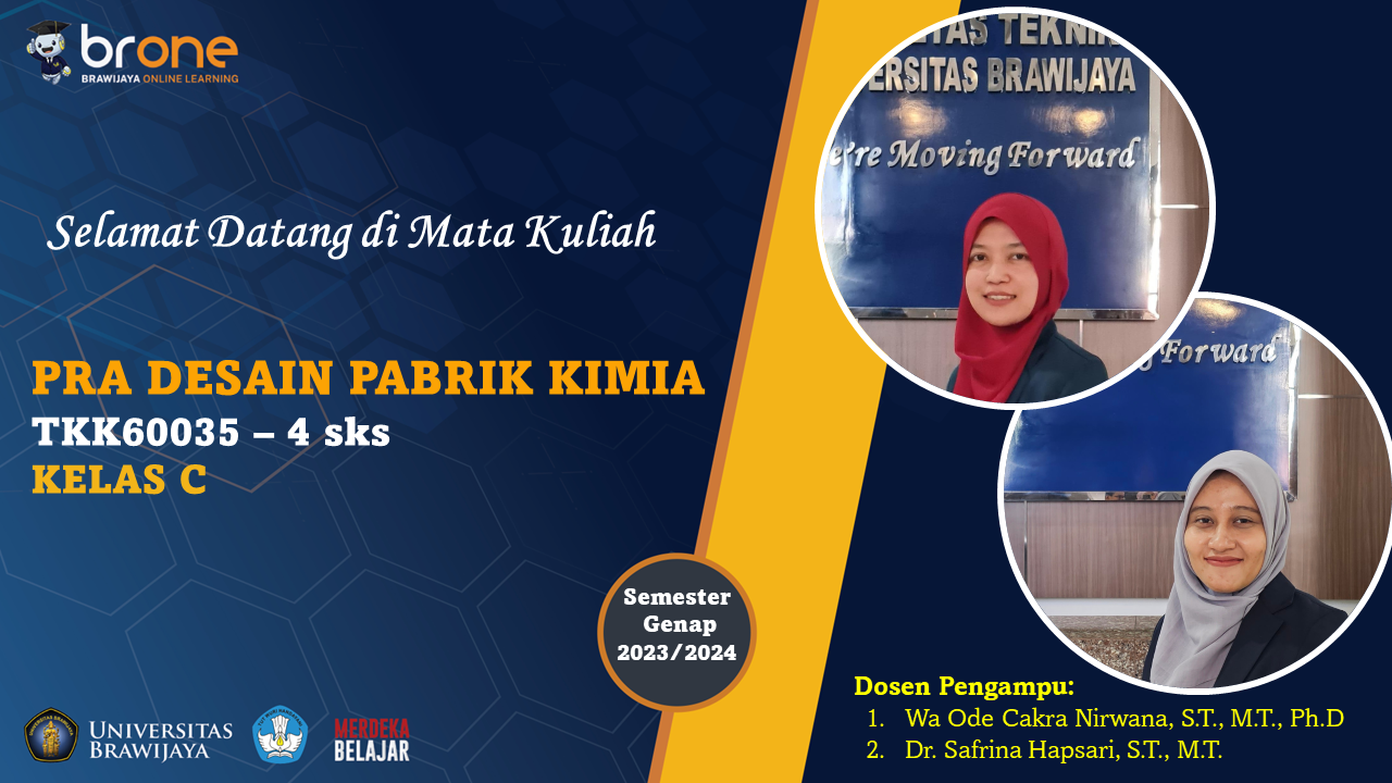 Pra Desain Pabrik Kimia Kelas C