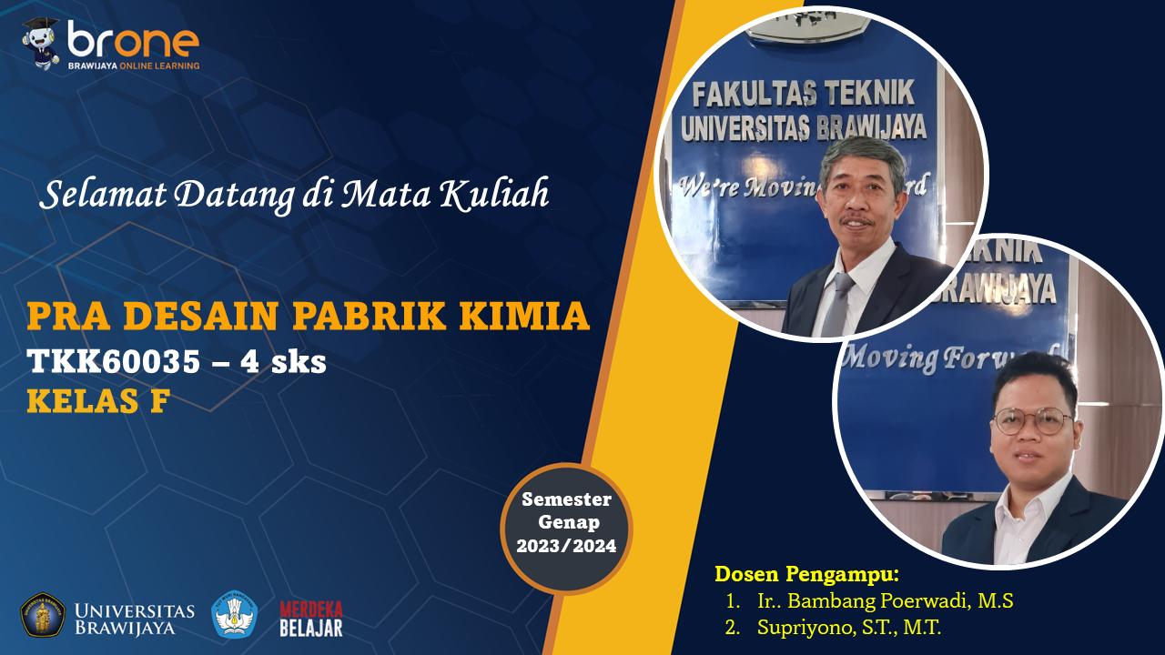 Pra Desain Pabrik Kimia Kelas F