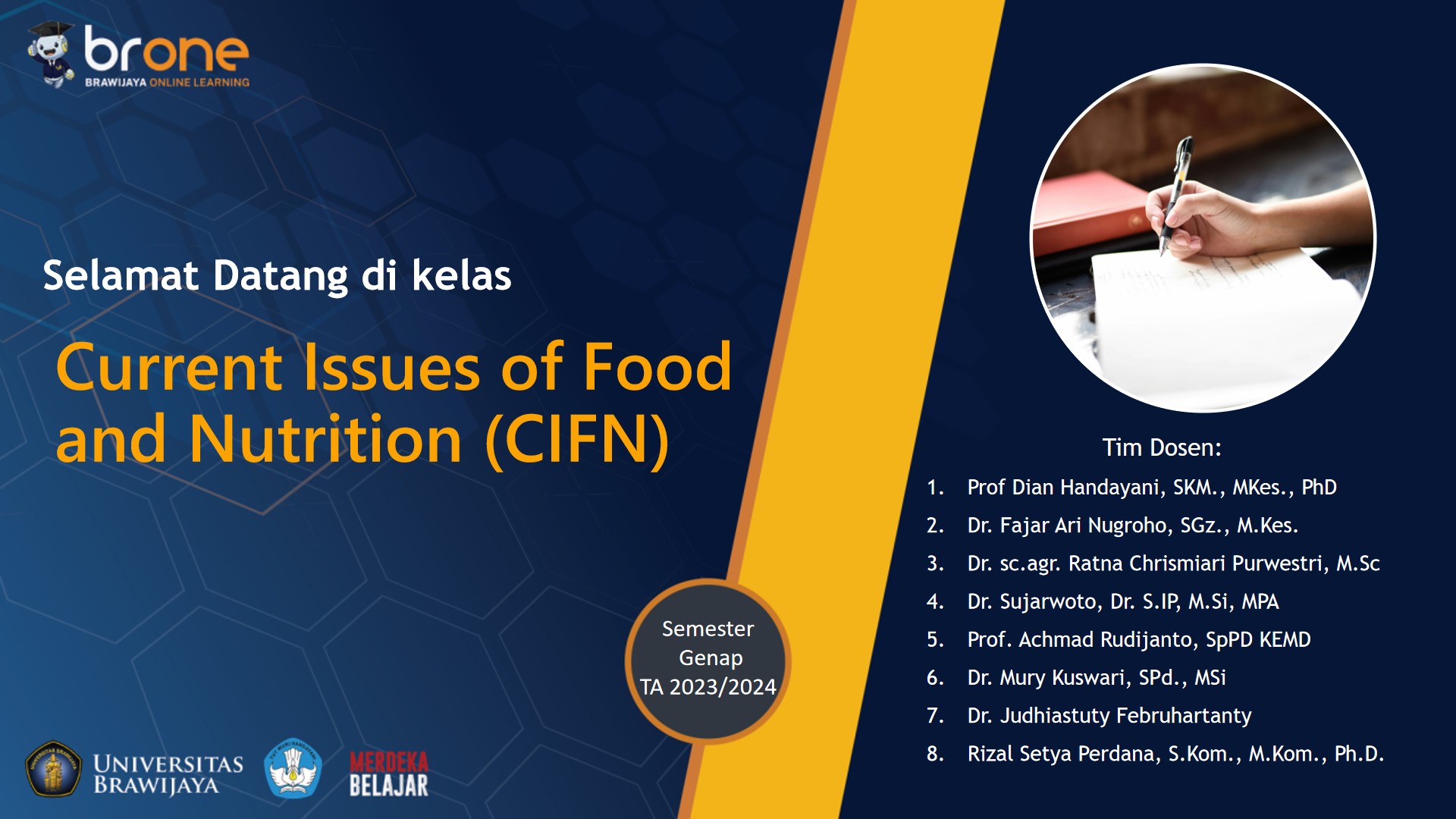 Current Issues of Food and Nutrition (CIFN)(2023 Genap) (1A)