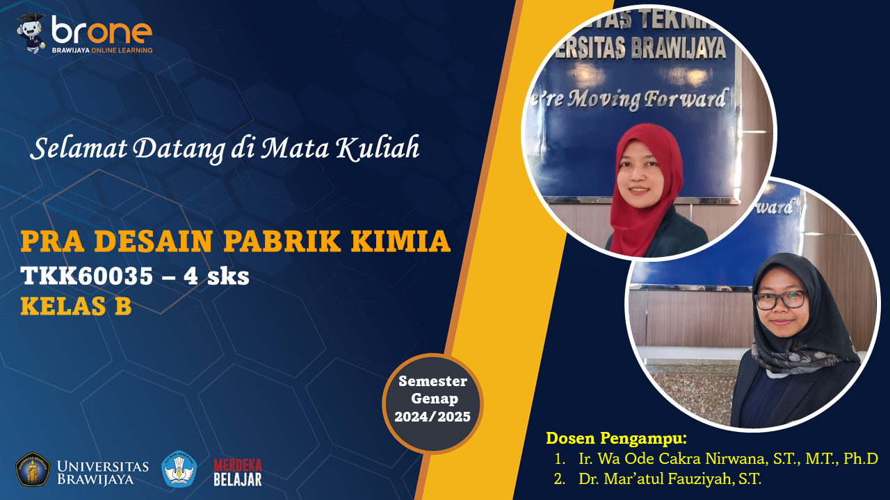 Pra Desain Pabrik Kimia Kelas B