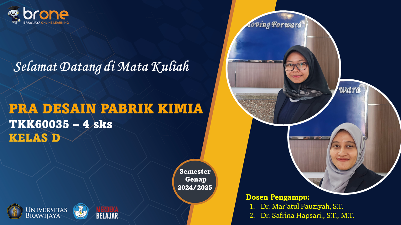 Pra Desain Pabrik Kimia Kelas D