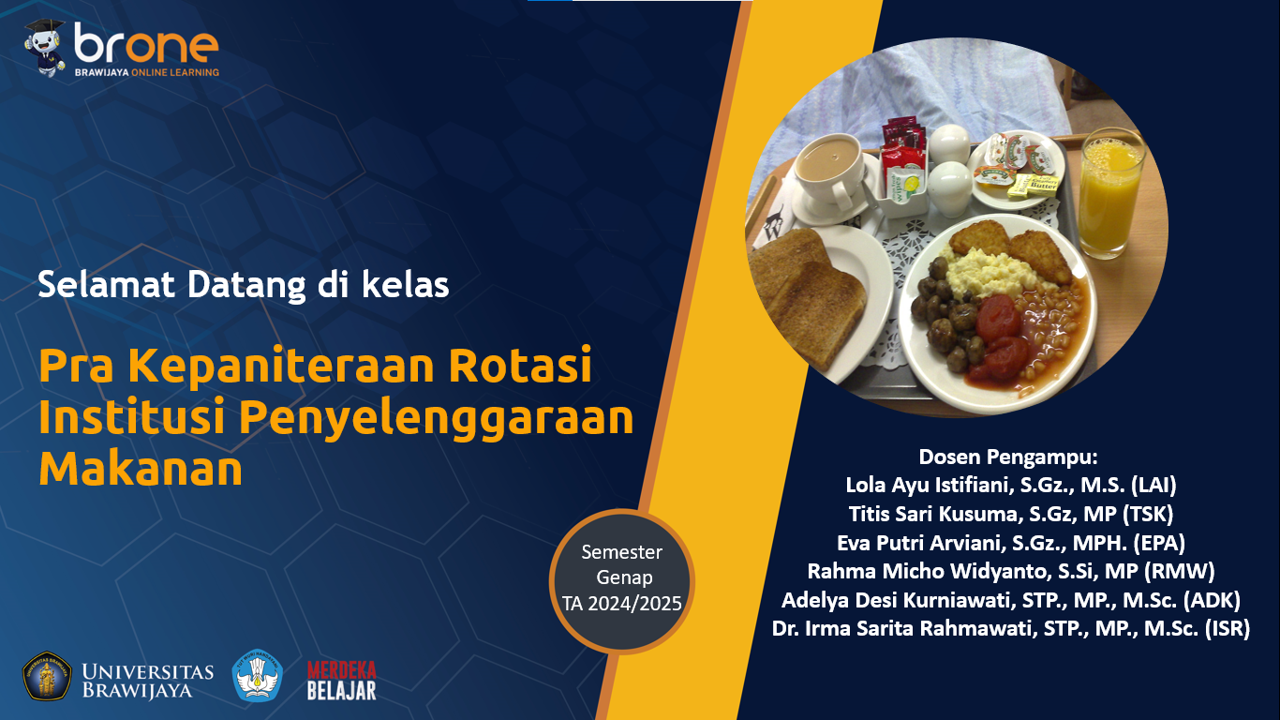 Pra Kepaniteraan Rotasi Institusi Penyelenggaraan Makanan