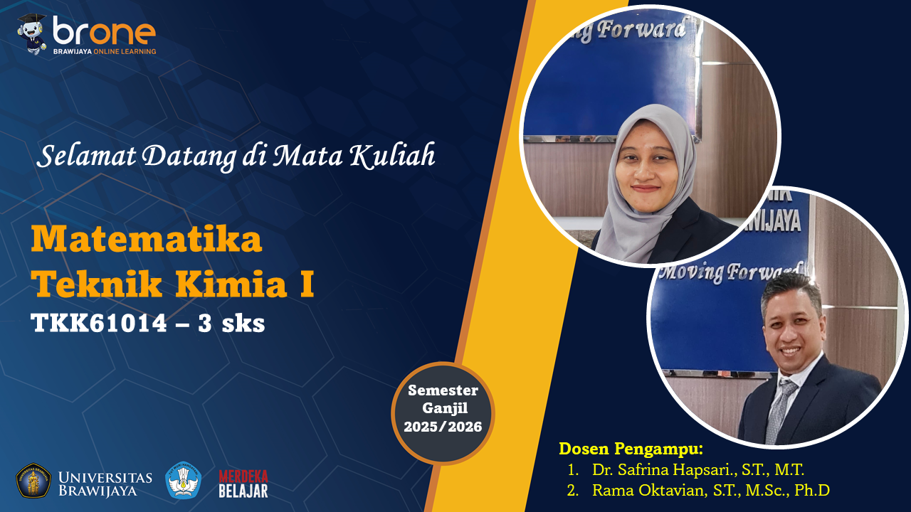 Matematika Teknik Kimia I GJL 2025-2026