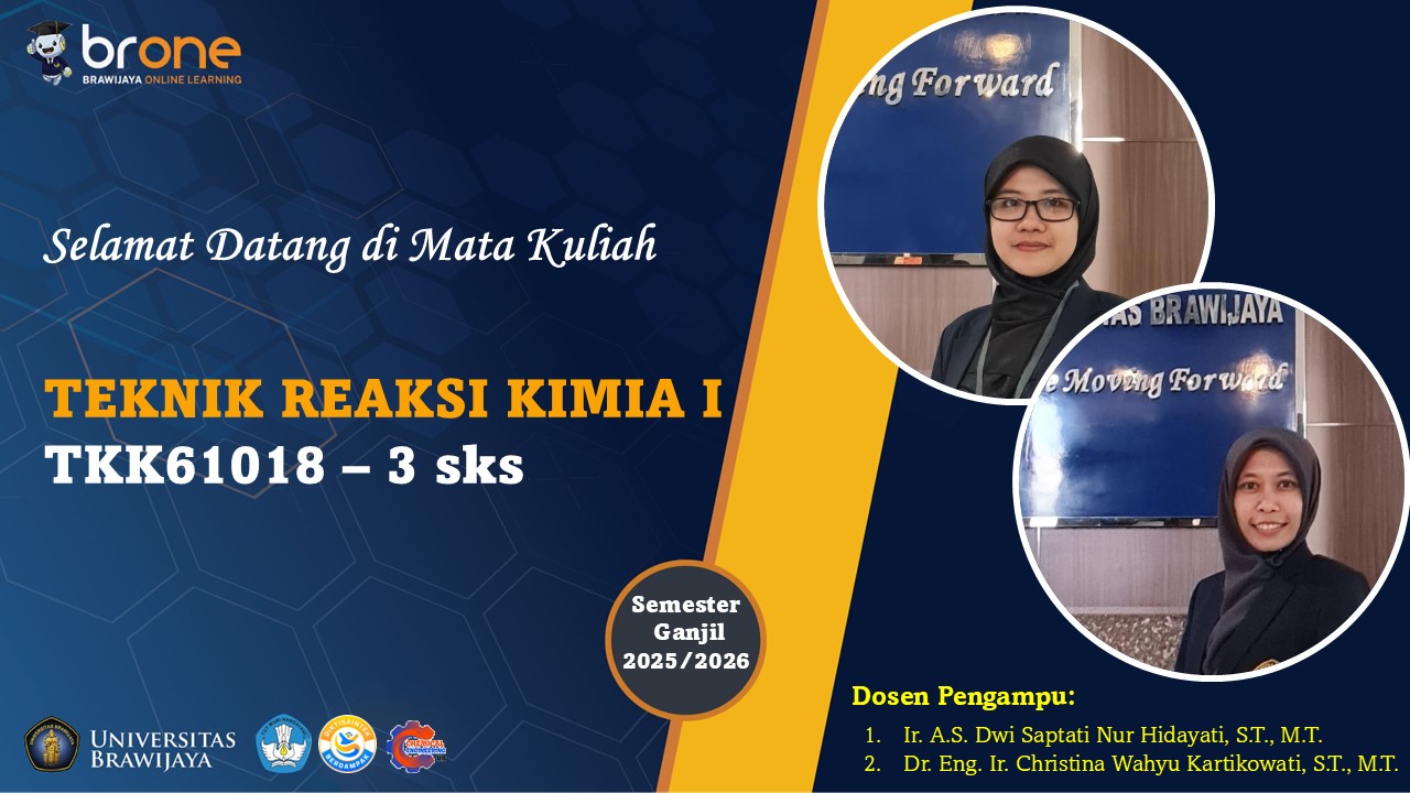 Teknik Reaksi Kimia I GJL 2025-2026