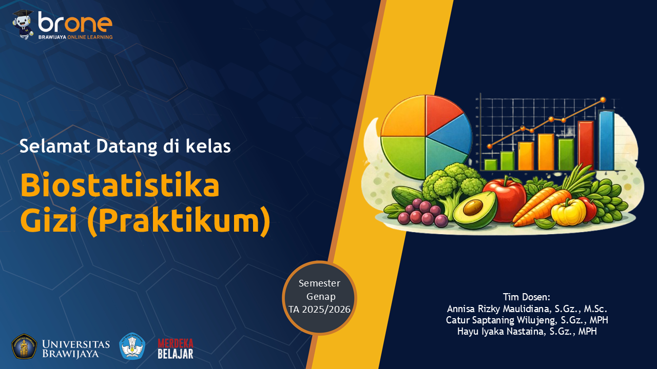 Metode Ilmiah: Biostatistika Gizi (P)