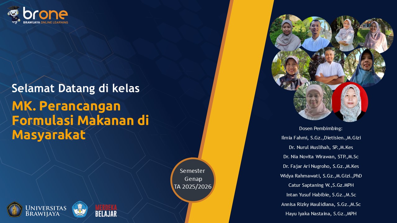 Perancangan Formulasi Makanan di Masyarakat